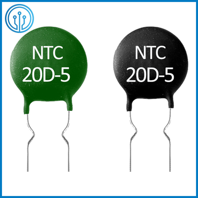 Termistor NTC o ujemnym współczynniku temperaturowym 20D-5 20 Ohm 20% 5 mm 0,6 A THT Promieniowy