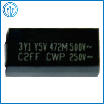 11,4x6,0mm plastikowy kondensator zabezpieczający chip 500VAC 10-4700pF Y5P Y5U Y5V